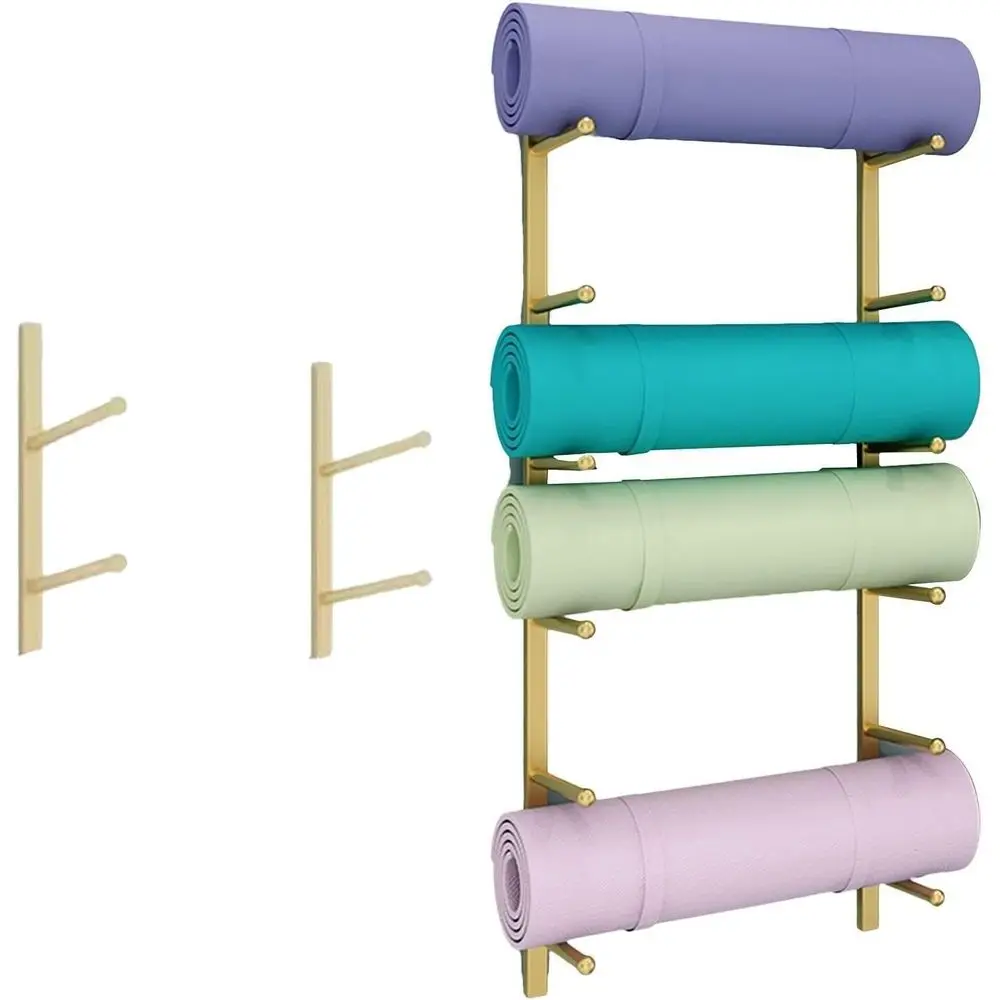 Home Gym Yoga Mat Storage - 벽걸이형 메탈 짐 랙, 홈트레이닝용, 요가