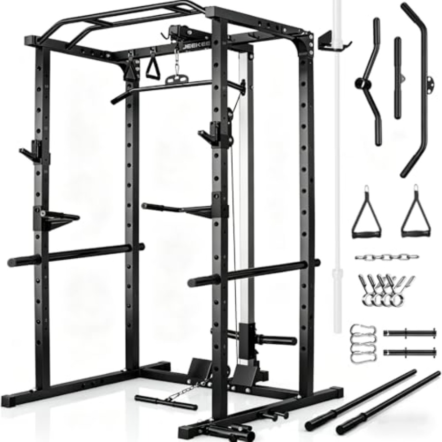 Home Gym Multi - 홈짐 파워 랙 (랫풀다운 포함) 블랙