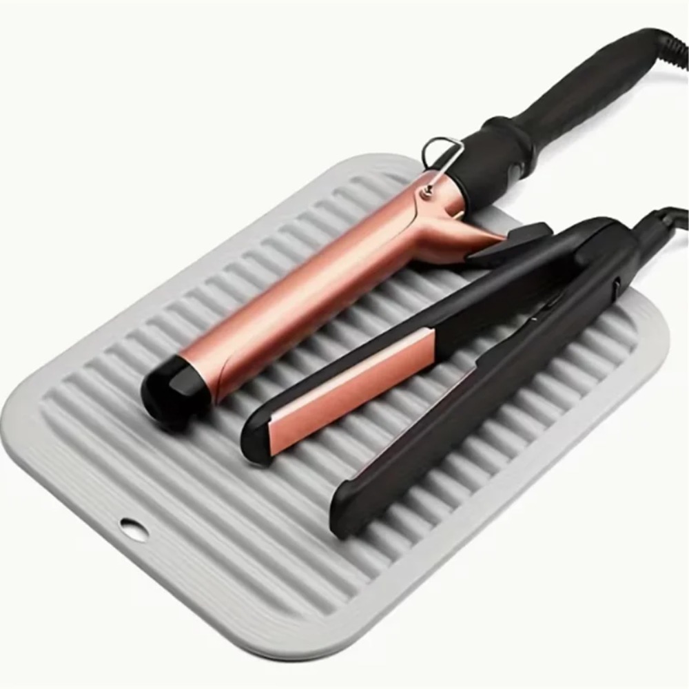 Preacher Curl Pad - 실리콘 내열 매트 (헤어 스트레이트너, 컬링