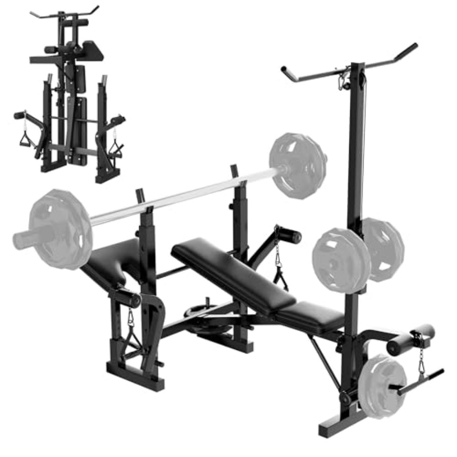 Home Gym Leg Extension - 홈짐 웨이트 벤치 세트: 스틸 프레임