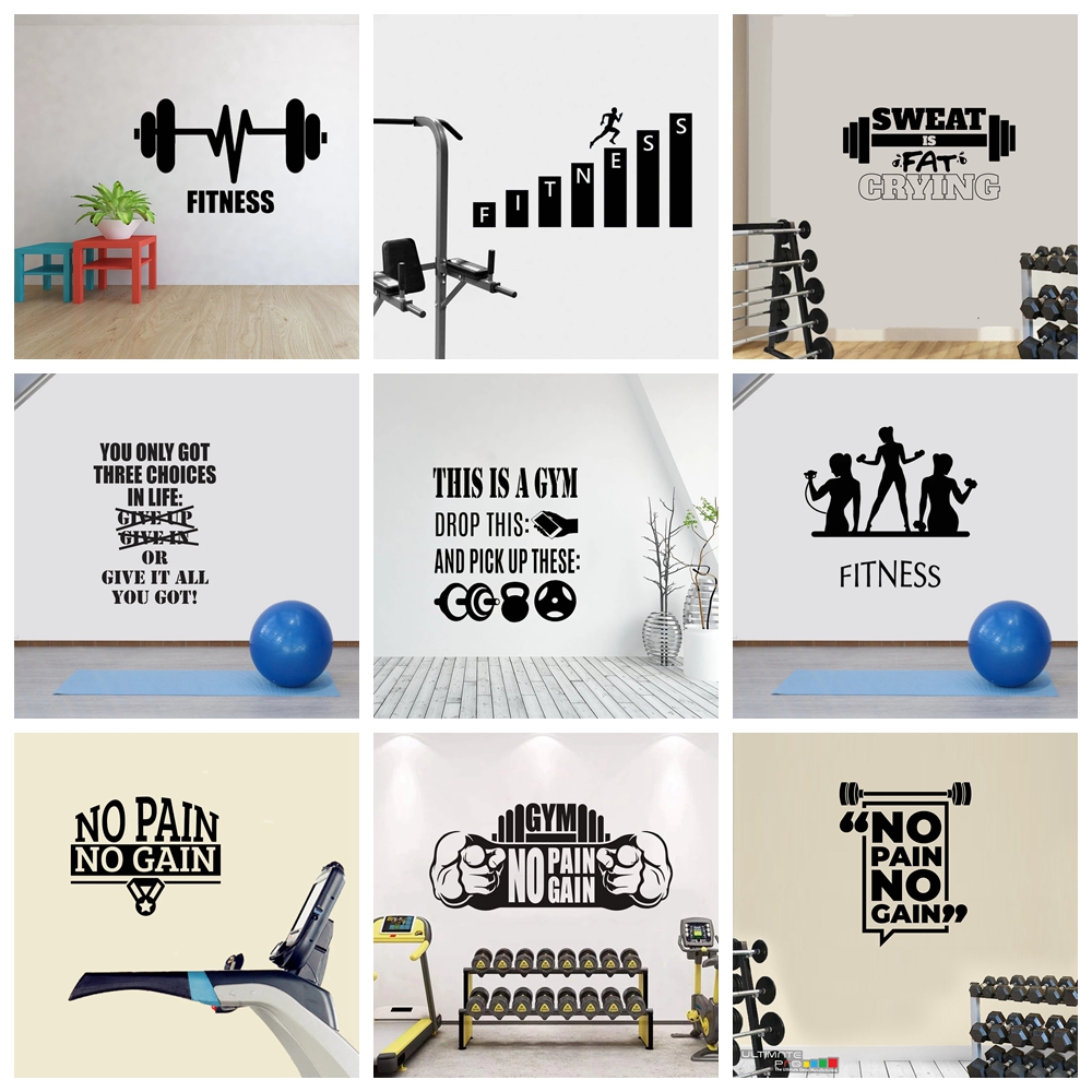 Home Gym Kids - 핫 세일 체육관 문화 벽 스티커,