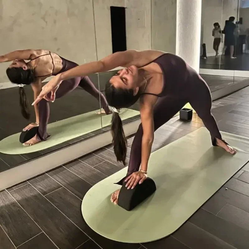 180x65x0.5cm 타원형 고무 PU 요가 매트,  - Home Gym Yoga Mat Storage 리뷰 및 가격