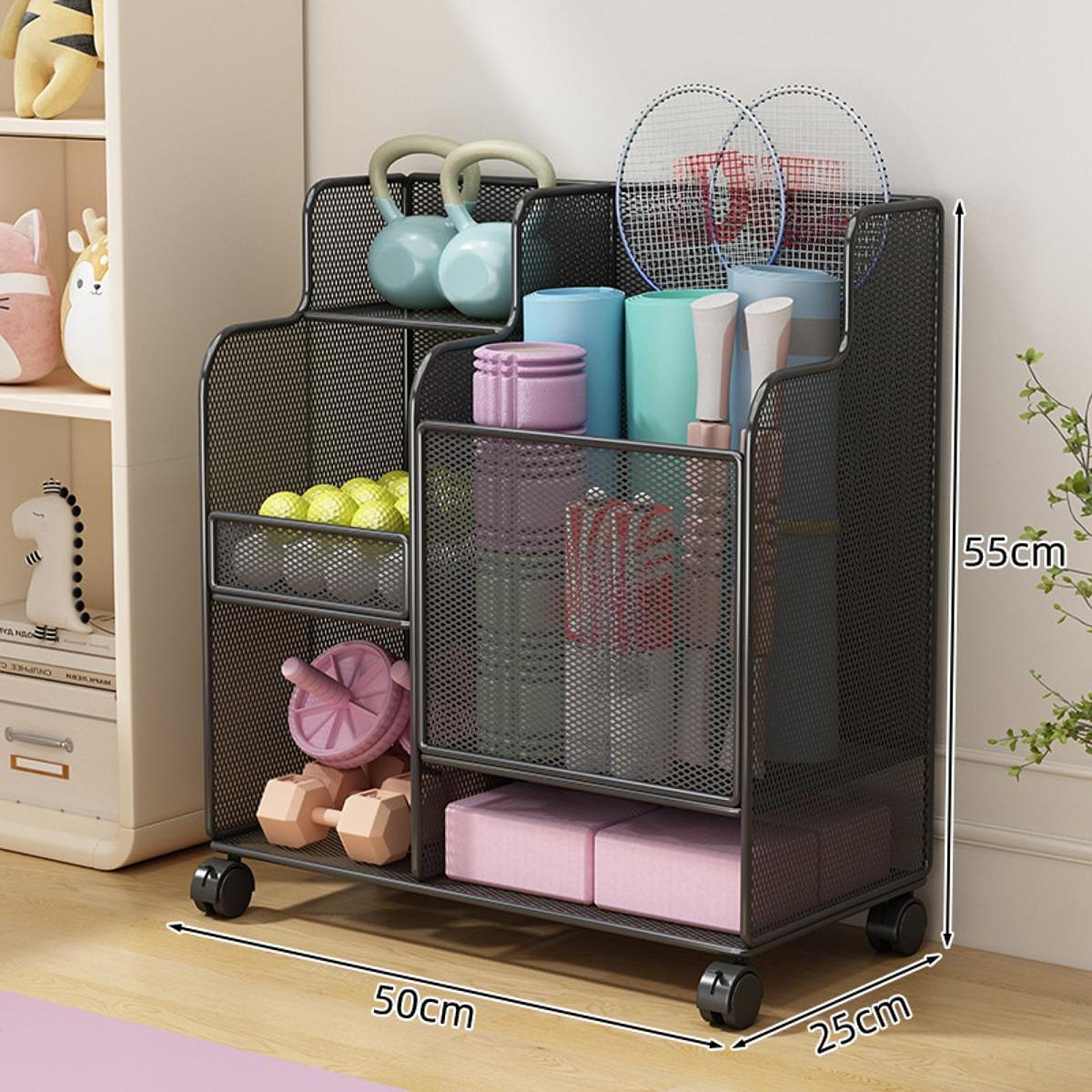 바퀴 달린 대용량 스포츠 용품 보관 랙, 요가 용품,  - Home Gym Yoga Mat Storage 리뷰 및 가격