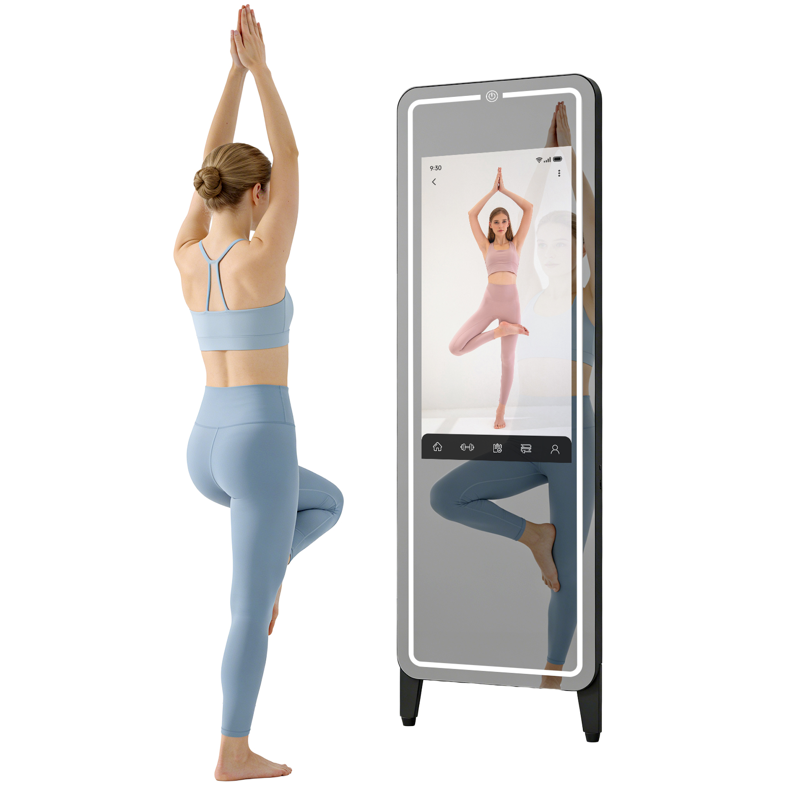 스마트 홈트레이닝 거울 |   32인치 HD 터치스크린 - Home Gym Video 리뷰 및 가격
