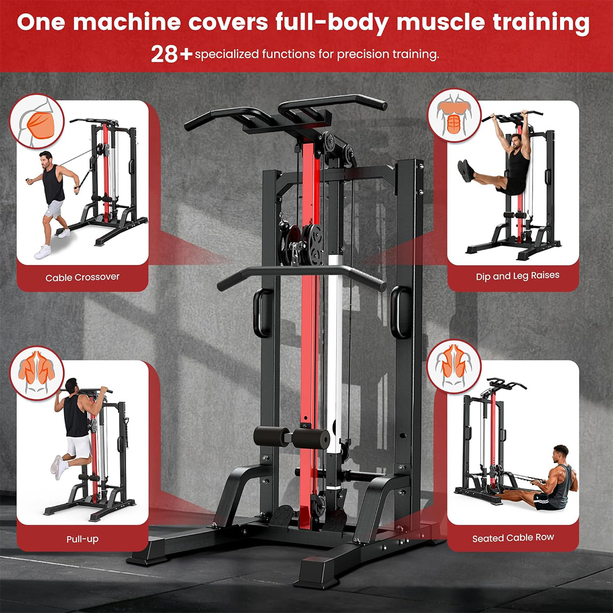 푸부 홈짐 머신 - 랫풀다운, 로우&백 운동을 위한 하 - Home Gym Lat Pulldown 리뷰 및 가격