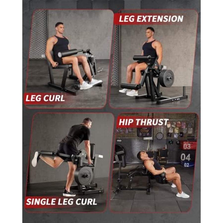 홈짐 레그 익스텐션 및 컬 머신, 스틸 구조, 블랙,  - Home Gym Leg Extension 리뷰 및 가격