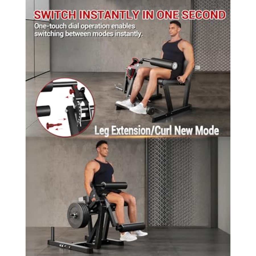 홈짐 레그 익스텐션 및 컬 머신, 스틸 구조, 블랙,  - Home Gym Leg Extension 리뷰 및 가격