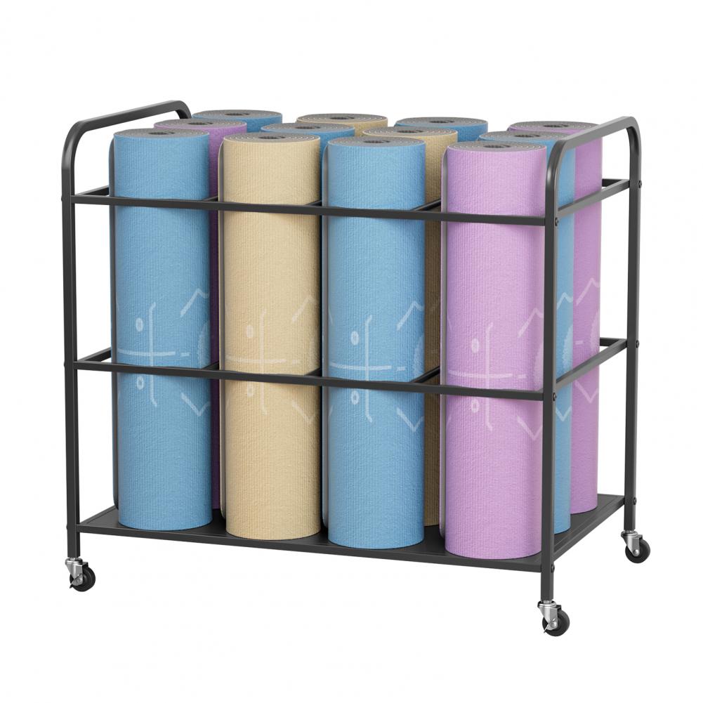 바퀴가 달린 요가 매트 보관 랙, 홈짐 운동기구 보관  - Home Gym Yoga Mat Storage 리뷰 및 가격