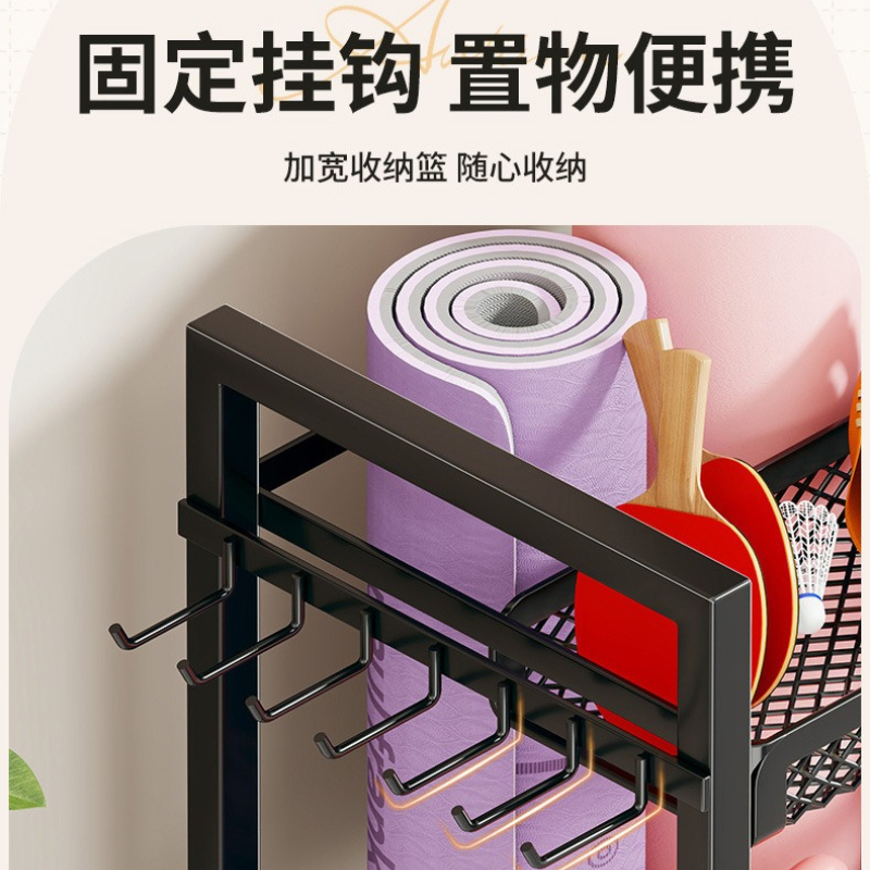 요가 매트, 폼 롤러, 덤벨 등을 보관할 수 있는 이동 - Home Gym Yoga Mat Storage 리뷰 및 가격