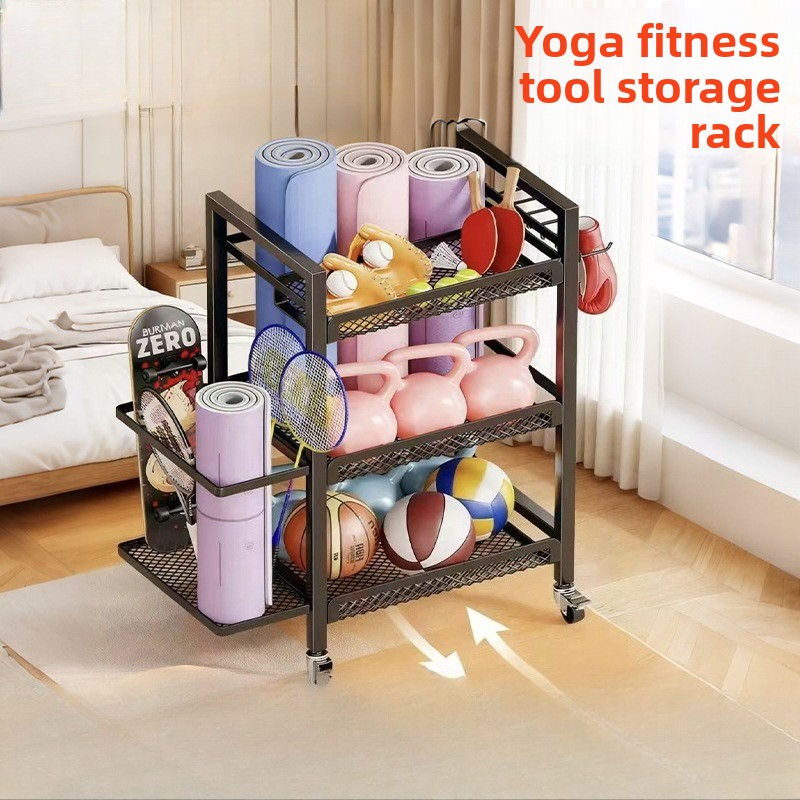 요가 매트, 폼 롤러, 덤벨 등을 보관할 수 있는 이동 - Home Gym Yoga Mat Storage 리뷰 및 가격
