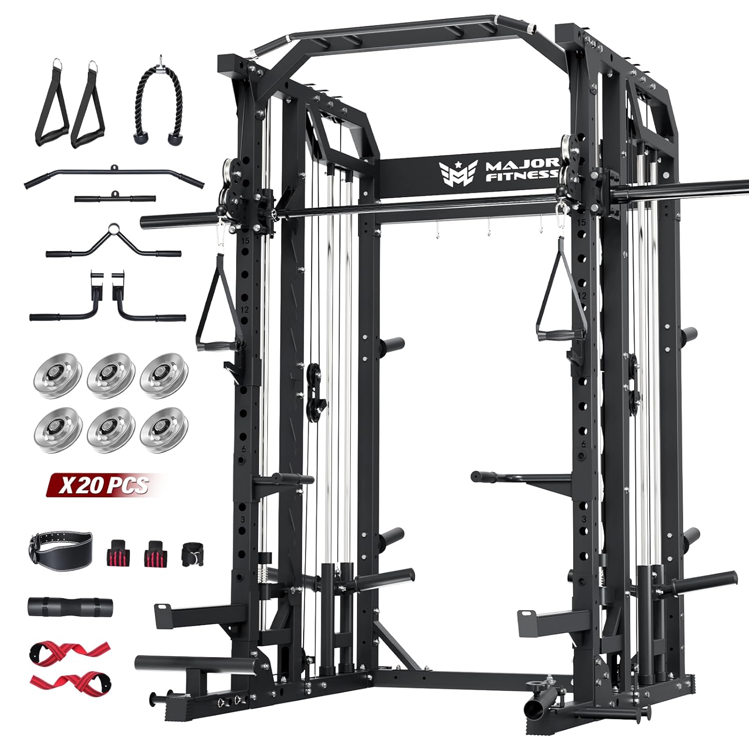 스미스 머신 홈짐 스쿼트 랙 풀리 바 듀얼 랫 풀다운  - Home Gym Lat Pulldown 리뷰 및 가격