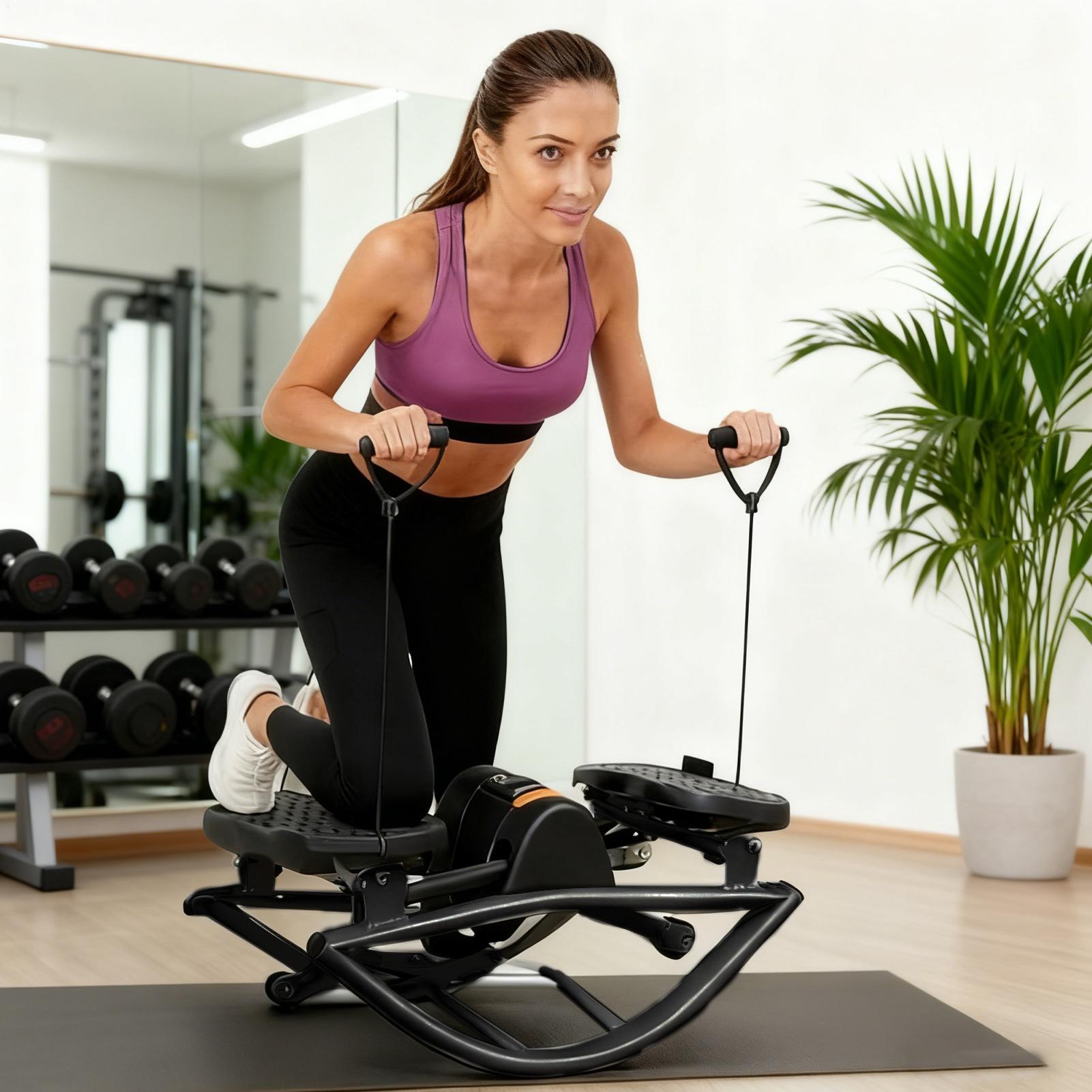 락 스테퍼 운동 기구 휴대용 무소음 측면 스테퍼 머신  - Home Gym Leg Extension 리뷰 및 가격