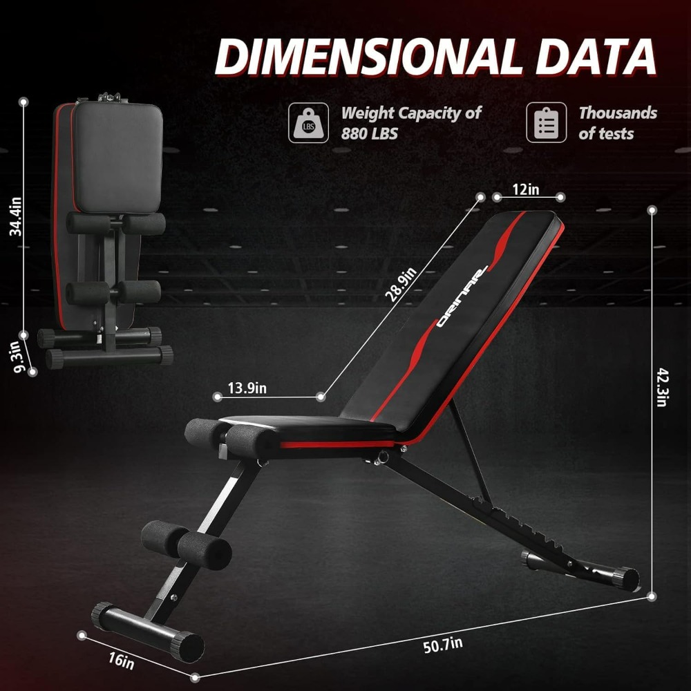오리나르 조절식 웨이트 벤치 프레스 인클라인 디클라인  - Home Gym Full Setup 리뷰 및 가격